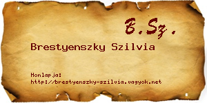 Brestyenszky Szilvia névjegykártya